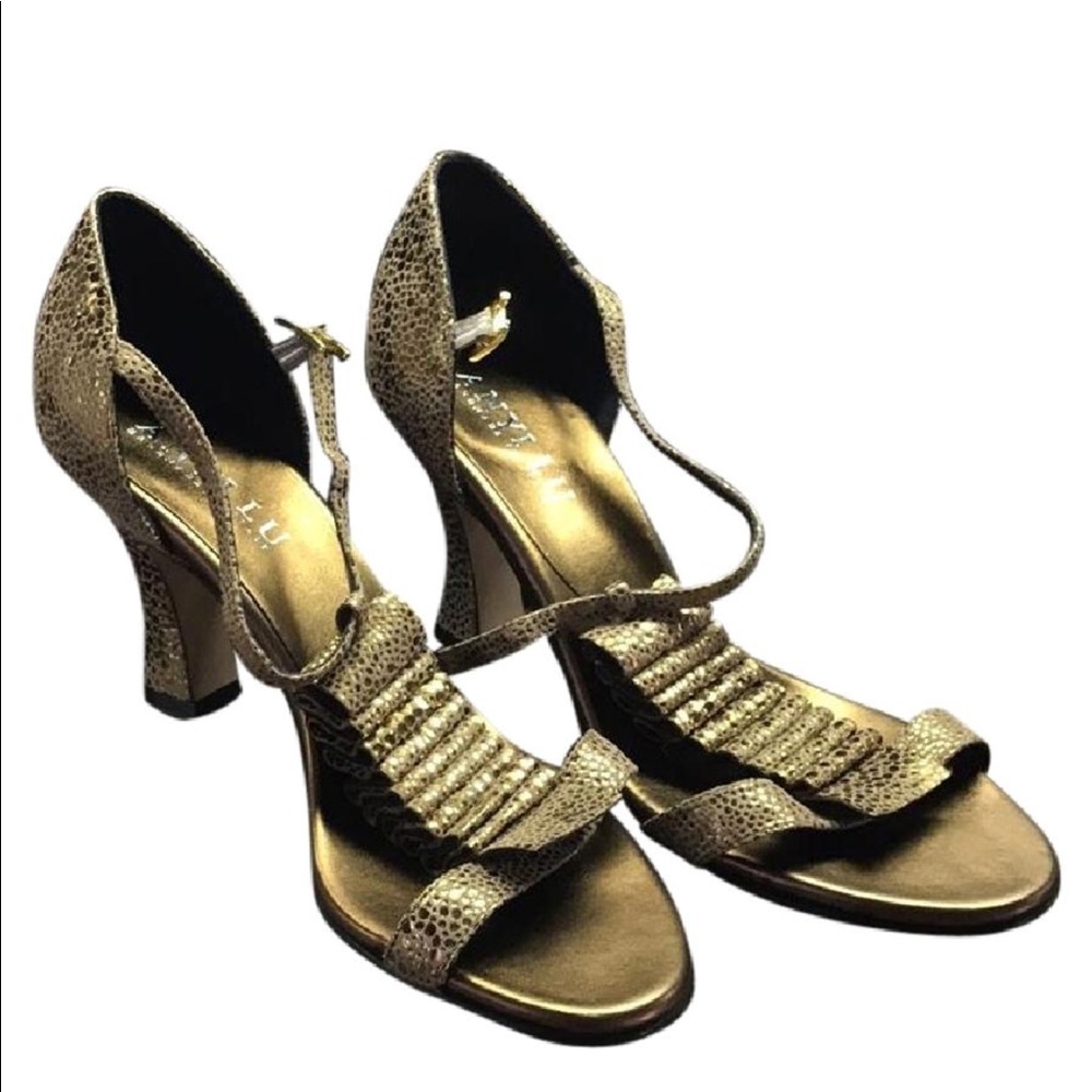Gold Anyi Lu Heels